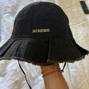 Jacquemus bucket hat black OS